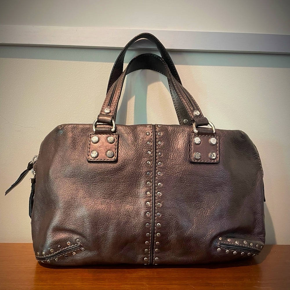 Bronze Michael Kors with chrome hardware